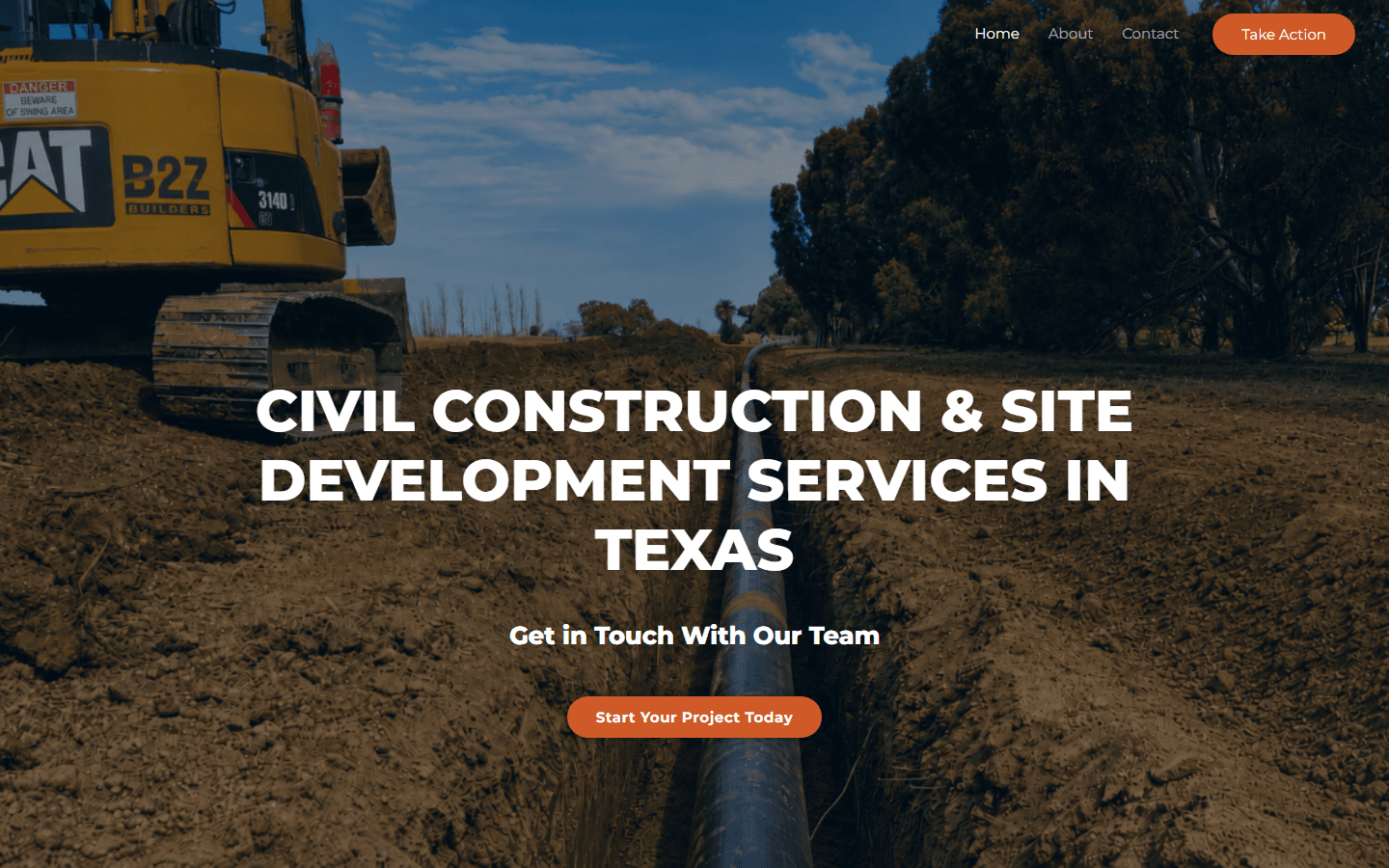 B2Z Builders website screenshot
